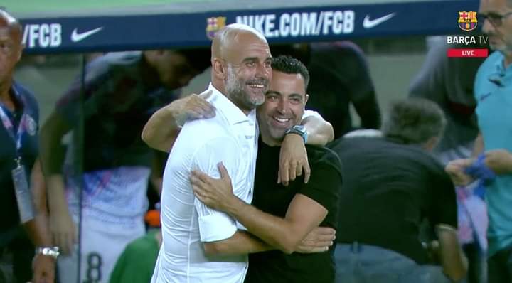 موقعة الأستاذ بيب غوارديولا و تلميذه تشافي هيرنانديز الخيرية تنتهي بلا غالب و لا مغلوب .