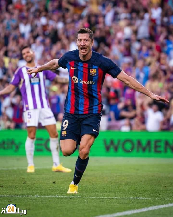 برشلونة و ريال مدريد يضربان بقوة أمام بلد الوليد و إسبانيول و ليفاندوفسكي و بنزيمة يقودان السباق .