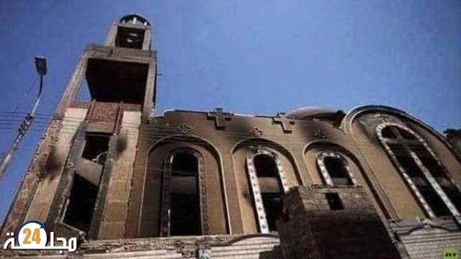 تفاصيل وفاة 41 شخصا في حريق كنيسة “أبي سيفين” بمصر