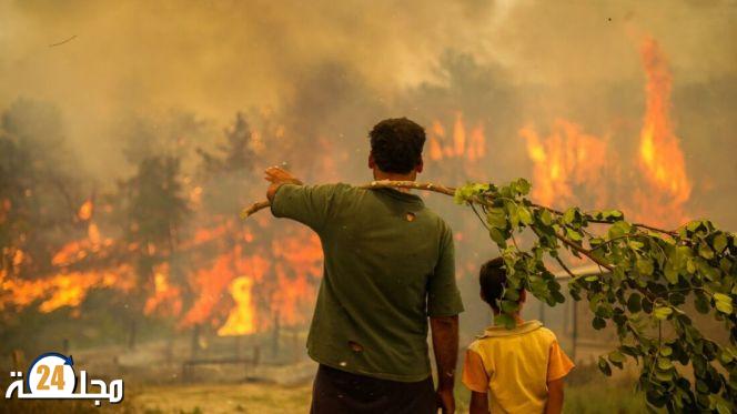 ارتفاع حصيلة ضحايا الحرائق بالجزائر إلى 41 قتيلا