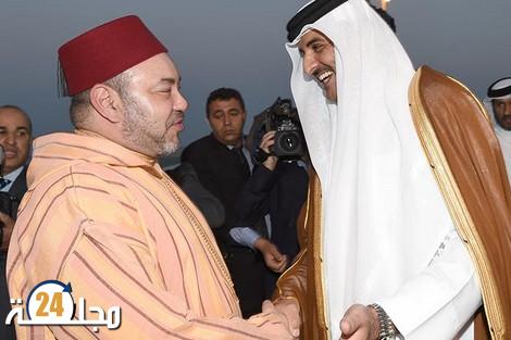 أمير دولة قطر يهنئ الملك محمد السادس