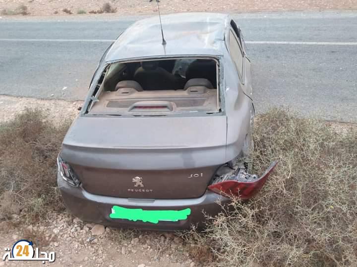 حادث سير بمدخل جماعة اكلو اقليم تيزنيت