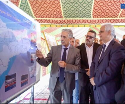 نزار بركة يتفقد أشغال سد التامري بجهة سوس ماسة