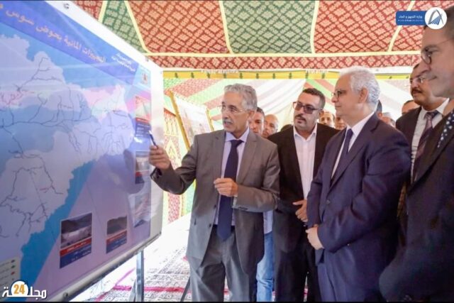 نزار بركة يتفقد أشغال سد التامري بجهة سوس ماسة