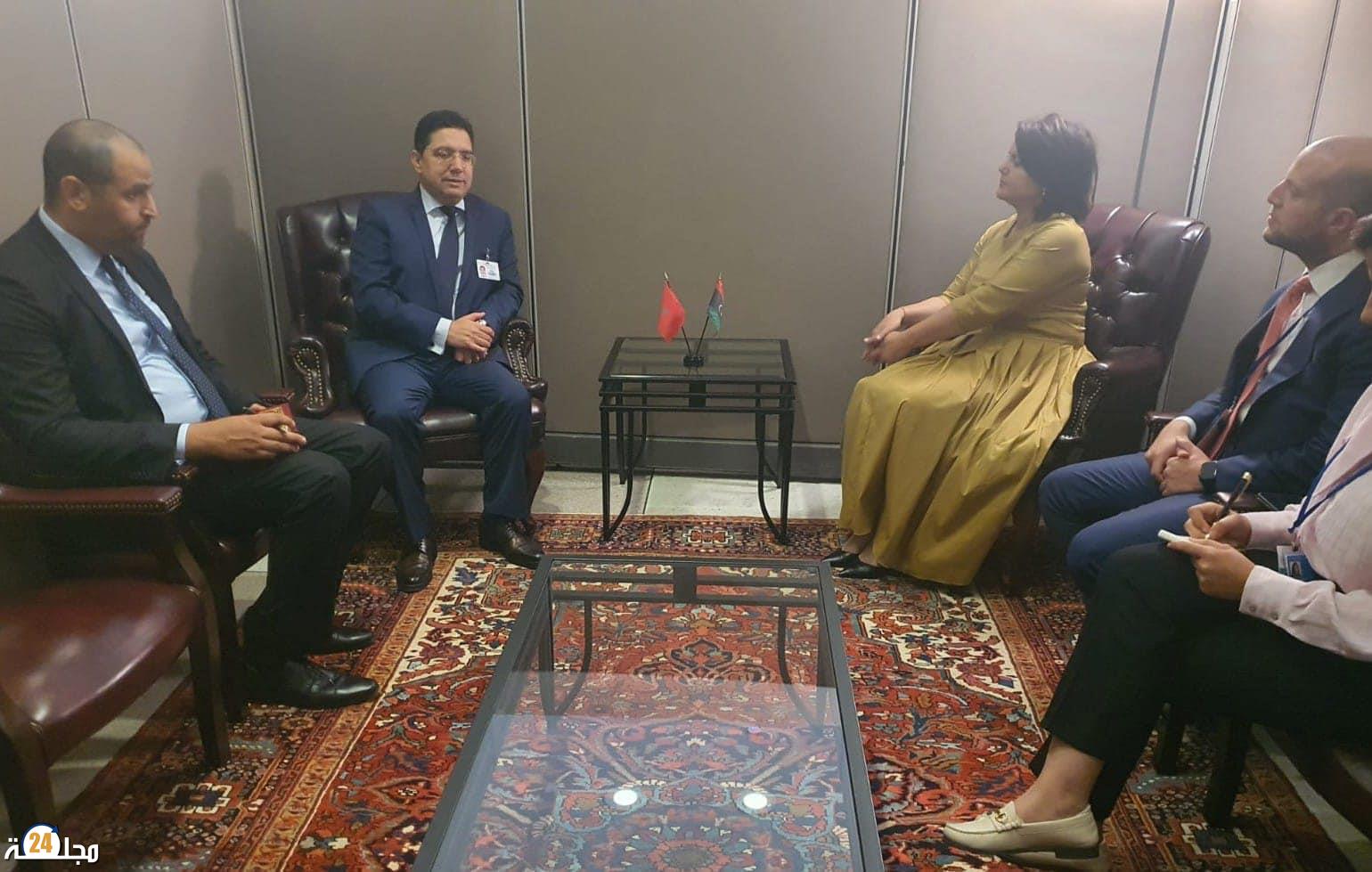 بوريطة يتباحث في نيويورك مع نظيرته الليبية