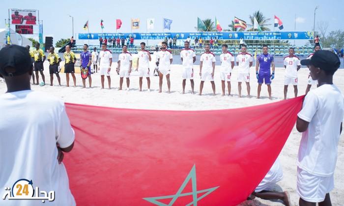 كأس إفريقيا لكرة القدم الشاطئية.. المنتخب المغربي يتأهل لنصف النهاية