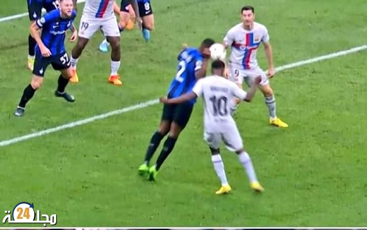 الإنتر الإيطالي يسرق فوزا من برشلونة في أبطال أوروبا و التحكيم الحلقة الأضعف رغم وجود الفار.