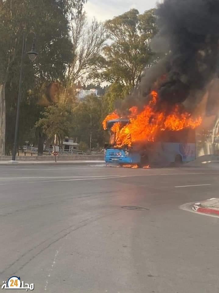 اندلاع حريق بإحدى ناقلات “ألزا ” الحضرية بطنجة دون خسائر بشرية.
