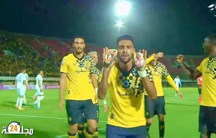 بصمة دار الدخان محمد البدوي يضع المغرب الفاسي في المقدمة أمام أ. خريبكة مؤكدا سيره على خطى سلفه الغريسي.