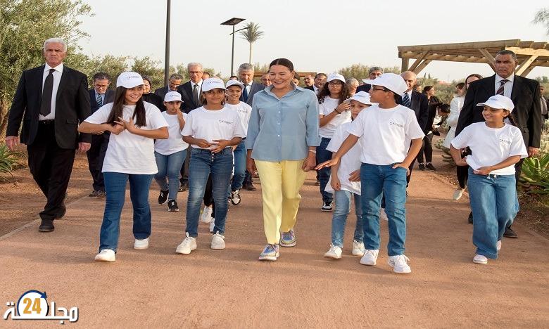 الأميرة للا حسناء تدشن منتزه الزيتون بمراكش ب”غابة الشباب”
