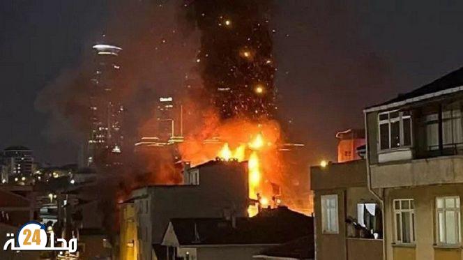 مصرع ثلاثة أشخاص في انفجار أنبوب غاز في مبنى بإسطنبول