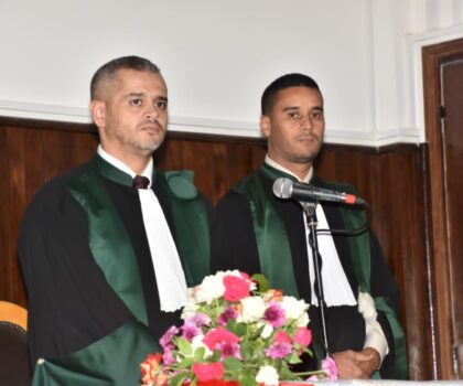 تنصيب رئيس المحكمة الابتدائية و وكيل الملك بالمحكمة الابتدائية بتيزنيت