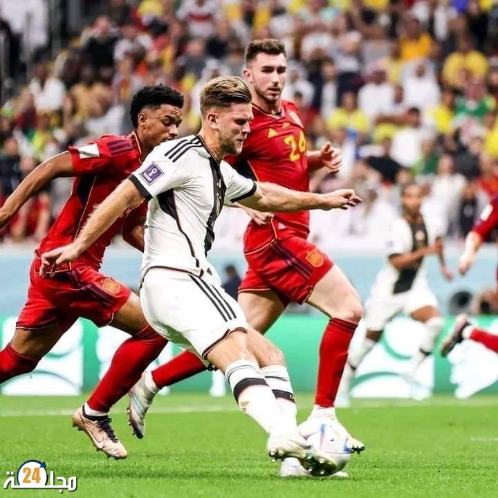 منتخب المانشافت ينعش آماله في البقاء بمونديال قطر بتعادل بطعم الفوز أمام منتخب إسبانيا .