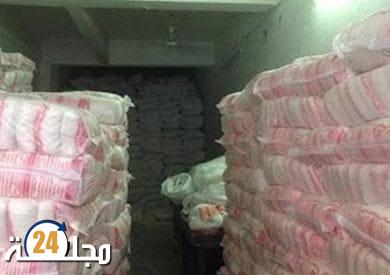 توقيف سيارة محملة ب 2 طن من السكر المدعم