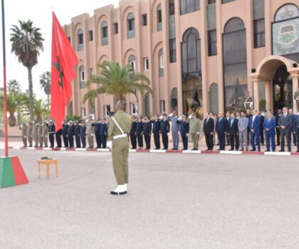 عامل اقليم تيزنيت يتراس مراسيم تحية العلم