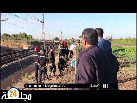 بالفيديو…انتحار سيدة تحت عجلات القطار بسطات