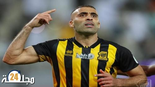 لجنة الانضباط تعاقب حمد الله مهاجم اتحاد جدة