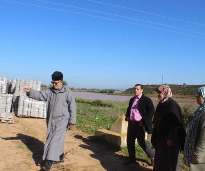 محمد السيمو رئيس بلدية القصر الكبير يطلع على سير الأشغال بمنتزه غابة ” عين اعبيد “