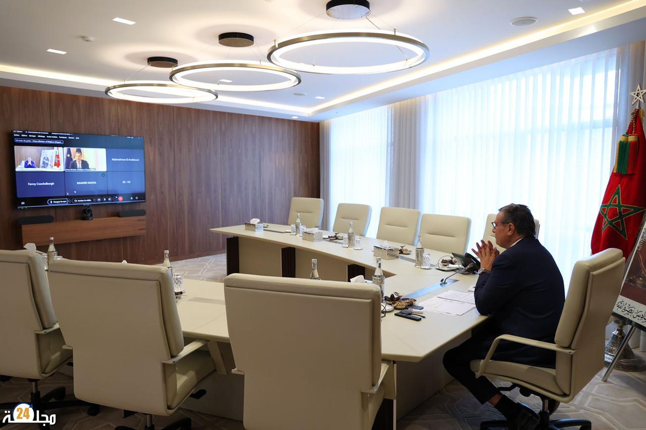 لسيد رئيس الحكومة يتباحث مع رئيس الوزراء البلجيكي