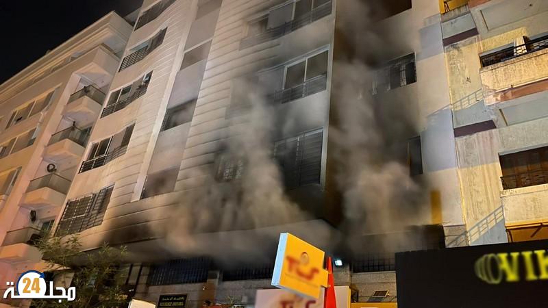 طنجة..حريق مهول يأتي على محل لبيع الأجهزة الإلكترونية