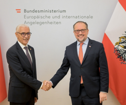 رئيس مجلس النواب يتباحث بفيينا مع وزير الخارجية النمساوي