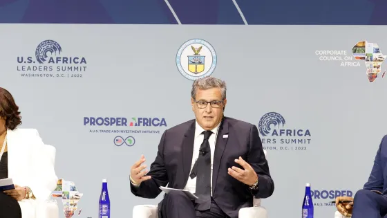 واشنطن..  أخنوش يبرز التزام المغرب بالشراكة بين إفريقيا والولايات المتحدة