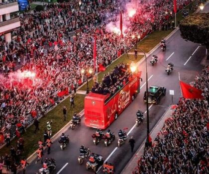 استقبال تاريخي من الشعب المغربي يليق بالإنجاز المبهر لأسود الأطلس بمونديال قطر