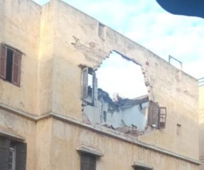 انهيار منزل بدرب السلطان يخلف إصابة شخصين