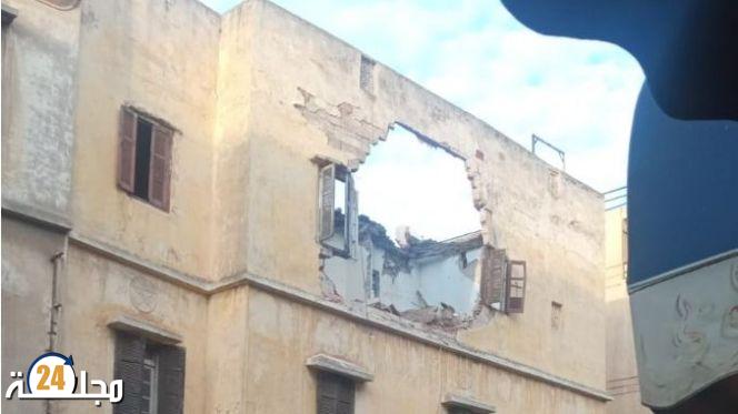 انهيار منزل بدرب السلطان يخلف إصابة شخصين