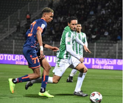 الدفاع الحسني الجديدي نزل ضيفا ثقيلا عل مولودية وجدة و فاز عليه بهدفين لهدف