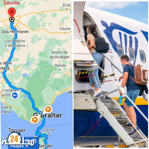 توقيف الخط الجوي الرابط بين تطوان و إشبيلية