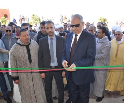 عامل إقليم سيدي إفني يشرف على تدشين وإعطاء انطلاقة أشغال مجموعة من المشاريع التنموية