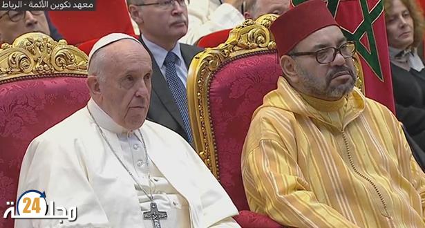برقية تعزية ومواساة من أمير المؤمنين إلى قداسة البابا فرانسيس