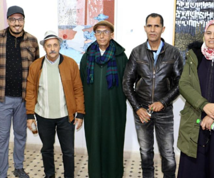 معرض فردي للفنان التشكيلي خالد بن احساين في رواق باب الزرگان بتارودانت