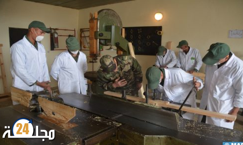 بالفوج الرابع للهندسة العسكرية ببويزكارن إقليم كلميم، المجندون يتابعون مرحلة التخصص في عدة مجالات