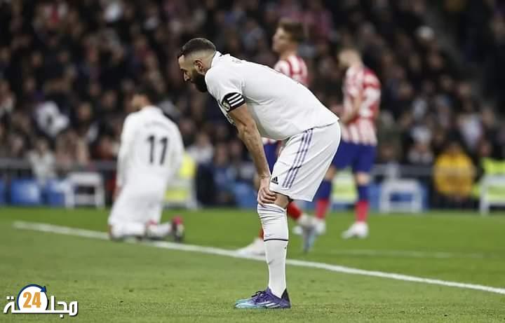 ريال مدريد يخسر نقطتين أمام أتلتيكو مدريد في سباقه للدفاع عن لقبه في الليغا سانطندير.