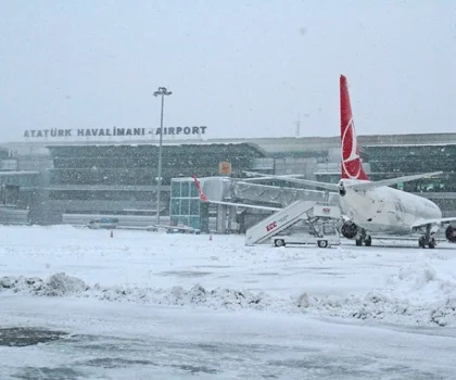 الخطوط الجوية التركية تلغي أكثر من 200 رحلة جوية بسبب عاصفة ثلجية مرتقبة