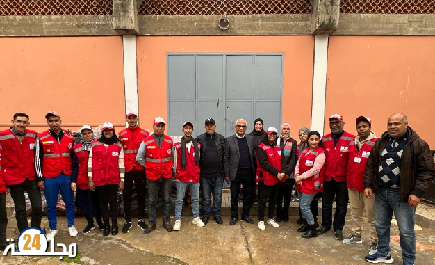 الهلال الأحمر المغربي بابن مسيك يزور دار الخير في مبادرة إنسانية