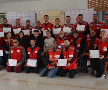 الهلال الأحمر المغربي يسهر على دورة تدريبية في السلامة والوصول الآمن.