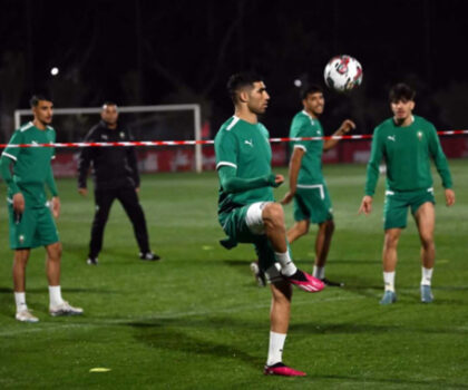 المنتخب الوطني يتجه إلى طنجة استعدادا لمقابلة البرازيل