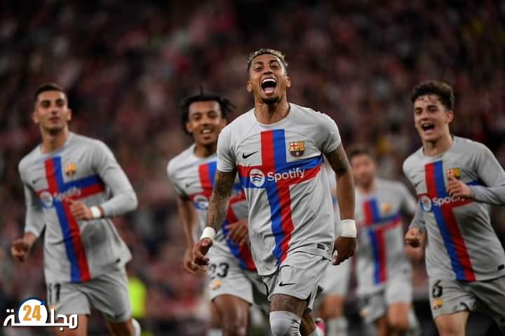 برشلونة ينهي الأسبوع ال 25 لليغا بفوز مثير من ملعب السانماميس و يصل الكلاسيكو بمسافة أمان .