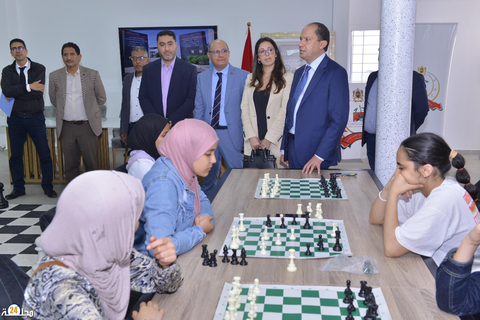 أكاديمية التعليم بجهة الدارالبيضاء سطات تنظم مسابقة في لعبة الشطرنج