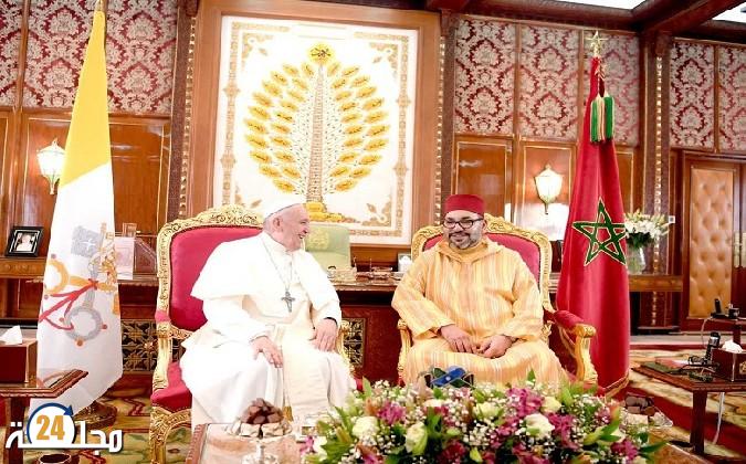 جلالة الملك يعبر عن اعتزازه بالعلاقات المتميزة بين المغرب وحاضرة الفاتيكان
