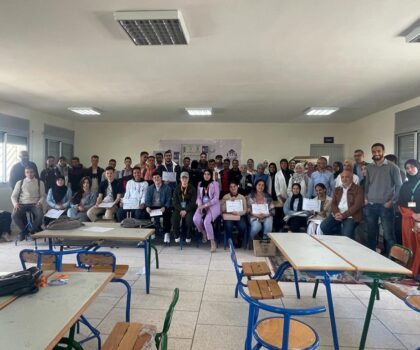 منتدى شباب الغد ينظم الملتقى المحلي للتوجيه والاعلام المدرسي والجامعي والمهني بالثانوية التأهيلية عمر المختار بجماعة أولاد احسين