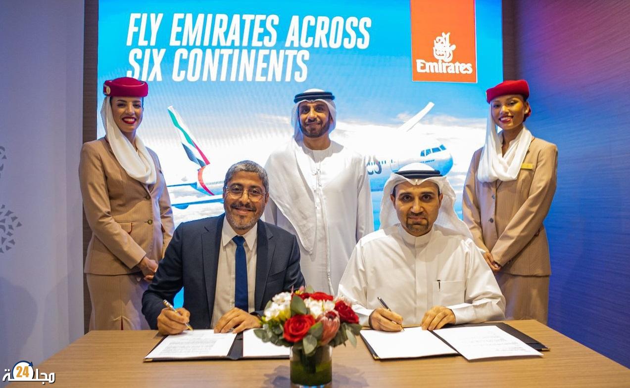 المكتب الوطني للسياحة يوقع اتفاقية شراكة مع طيران الإمارات لتعزيز تدفق السياح إلى المملكة