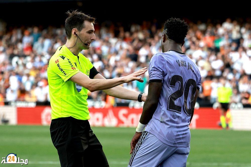 استبعاد الحكم المتسبب في طرد فينيسيوس أمام فالنسيا