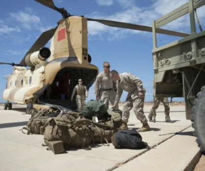 وصول المعدات العسكرية الأمريكية إلى ميناء أكادير للمشاركة في مناورات الأسد الافريقي 2023