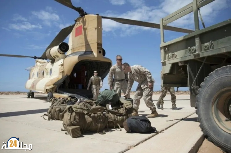 وصول المعدات العسكرية الأمريكية إلى ميناء أكادير للمشاركة في مناورات الأسد الافريقي 2023