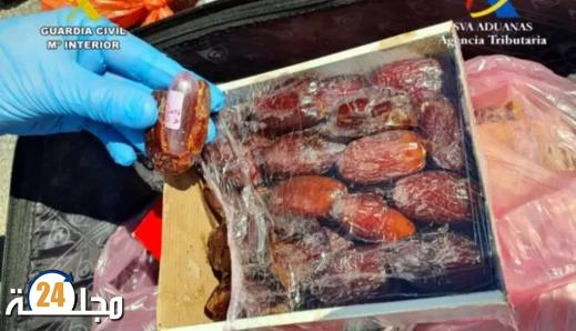 اعتقال مغربي حاول إدخال كمية من الحشيش إلى إسبانيا داخل حبات التمر