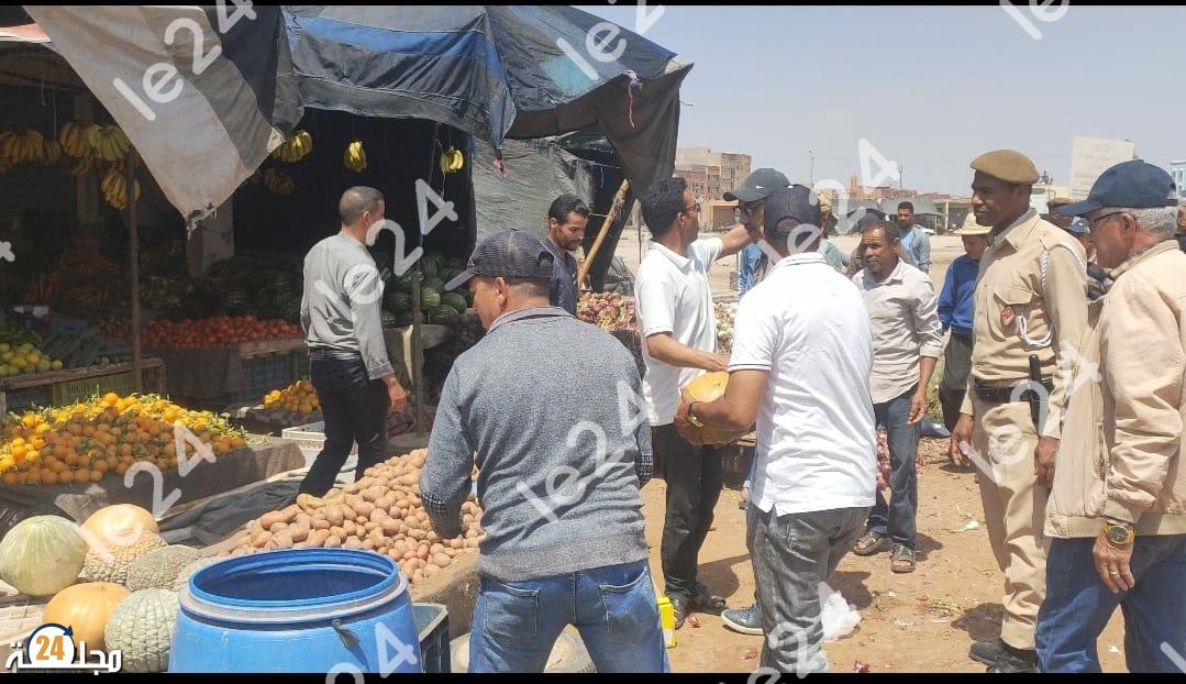 السلطة المحلية تشن حملة لمحاربة احتلال الملك العام ببيوكرى